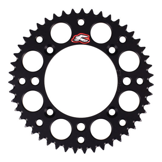 Renthal Sprocket Rear - Black 47T Alloy 7075 T6 Grooved KTM Husqvarna