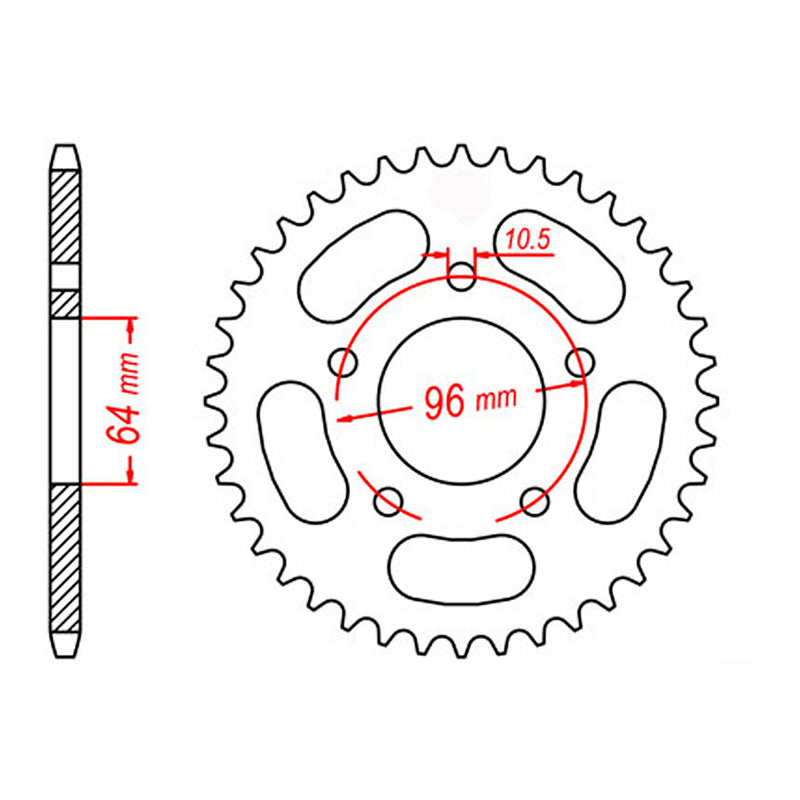 Load image into Gallery viewer, Sprocket Kit Honda XLR125 (520 conv.) - 520SO 12/55
