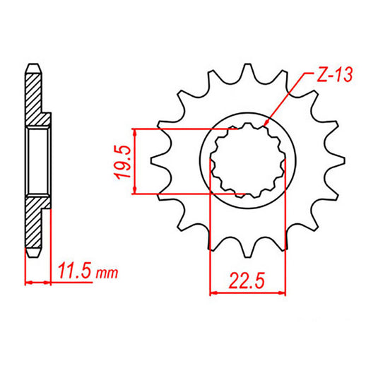 Sprocket Kit Suzuki DRZ125 Small Wheel - 428H 14/51