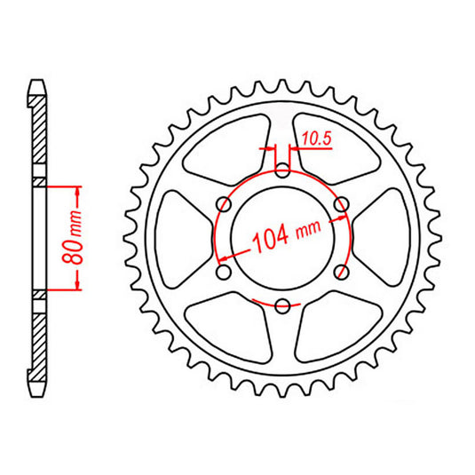 Sprocket Kit Kawasaki ZX9R '98-'01 (recommended) - 530ZXW 16/41