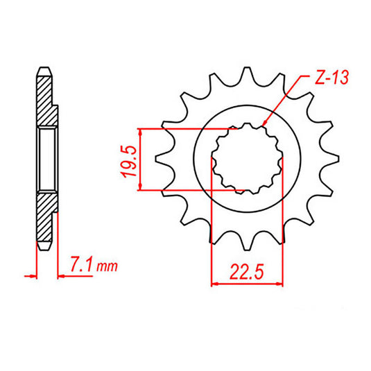 Sprocket Kit Suzuki GN250 - 520H 15/41