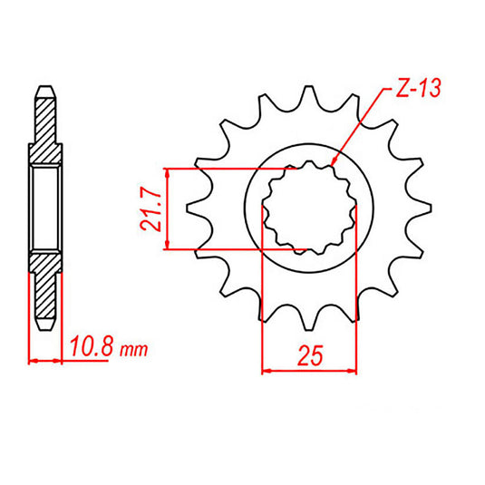 Sprocket Kit Yamaha R6 '06-'15 - GB525XRE 16/45
