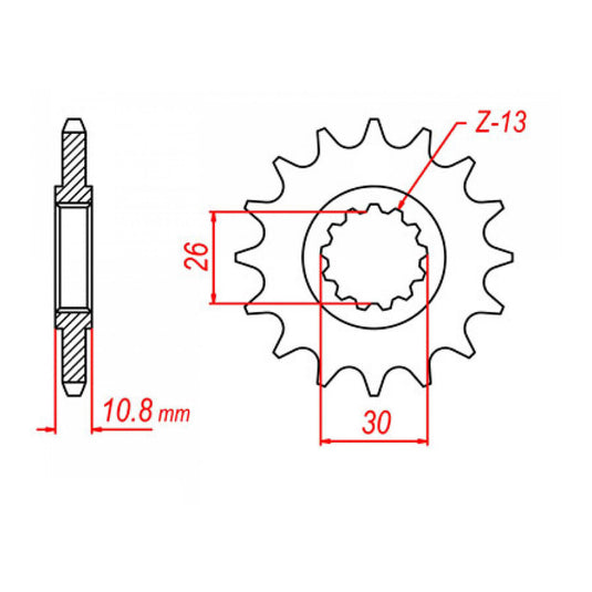 Sprocket Kit Yamaha FZ1/S Fazer '06-'12 (economy) - 530XRE 17/45