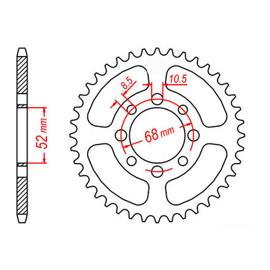 MTX 802 (2) Steel Rear Sprocket