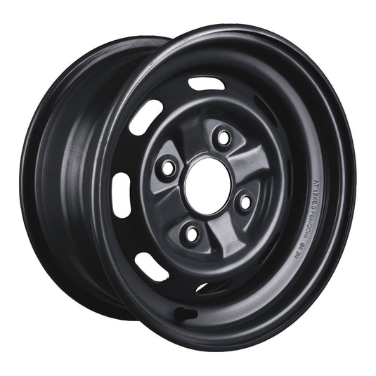 Whites ATV/UTV Steel Rim 12x6 Honda Front 4/110 +25 - Black