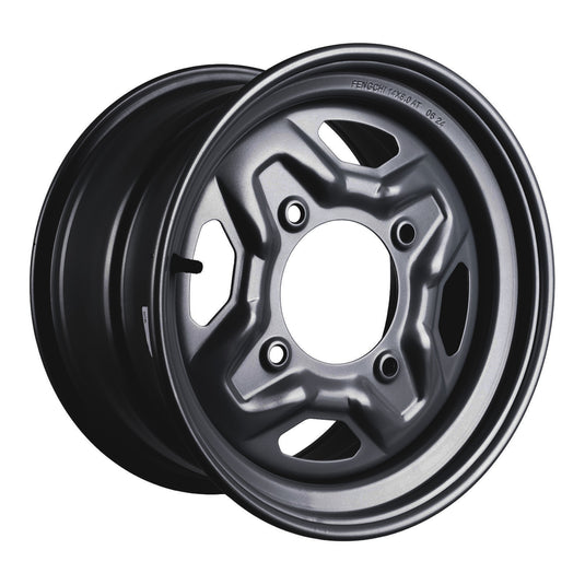 Whites ATV/UTV Steel Rim 14x8 Polaris Rear 4/156 +63.5 - Black