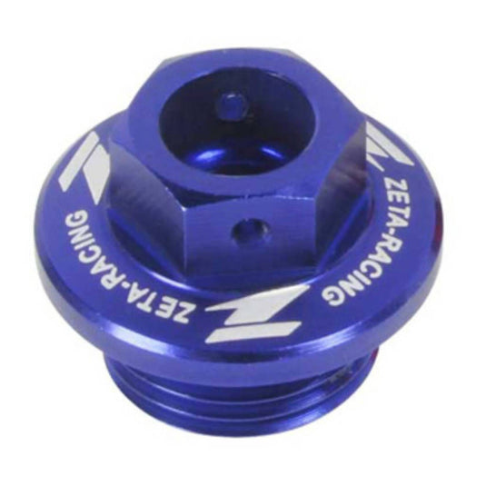Zeta Oil Filler Plug Honda CR/CRF, Yamaha YZ/YZF/WRF, Kawasaki KLX - Blue