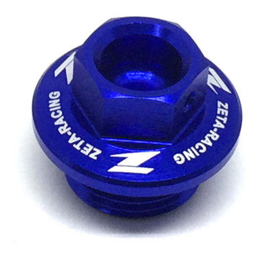 Zeta Oil Filler Plug Kawasaki KX250 '05-07, KX250/F, 450/F '04- Blue