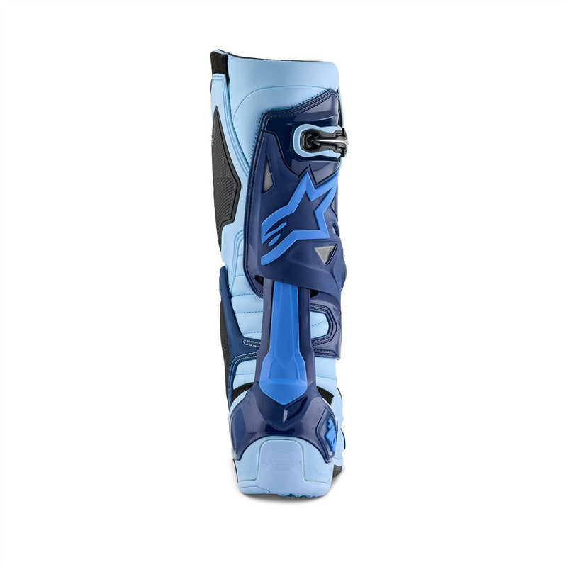Load image into Gallery viewer, Alpinestars Tech-10 Limited Edition Steeler MX Boots Light Blue/Sapphire Blue
