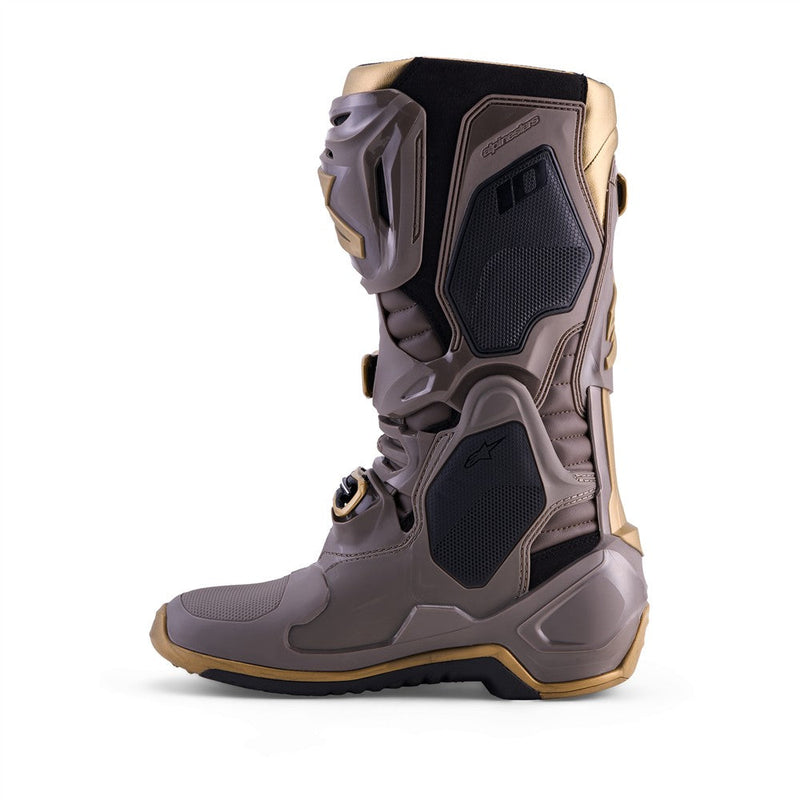 Load image into Gallery viewer, Alpinestars Tech-10 Limited Edition Air Gold MX Boots Earth Brown/Gold
