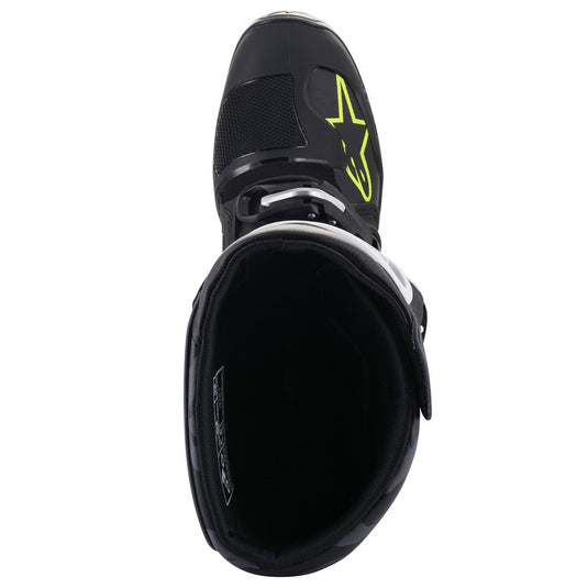 Alpinestars Tech-5 MX Boots Black/Cool Gray/Yellow Fluoro