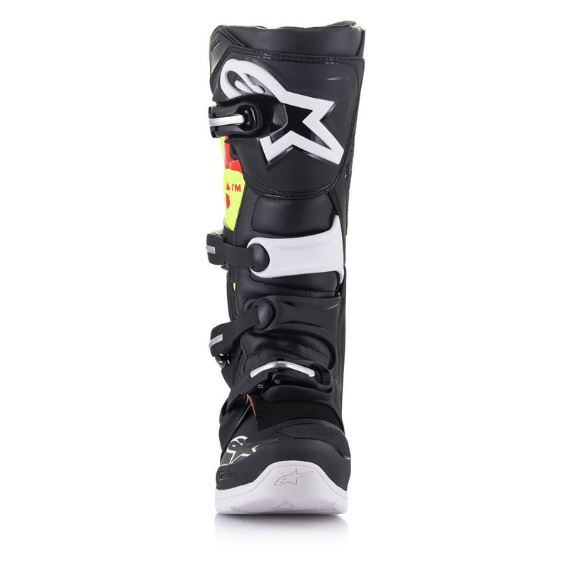 Load image into Gallery viewer, Alpinestars Tech-5 MX Boots Black/Red Fluoro/Yellow Fluoro
