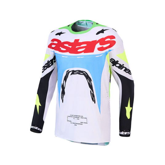 Alpinestars Supertech Dyna Jersey Light Lilac/Green Fluoro/Black