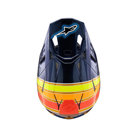 Alpinestars Supertech S-M10 TLD Edition Dark Blue/Orange/Yellow Fluoro/Red Gloss