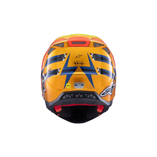 Alpinestars Supertech S-M10 TLD Edition Dark Blue/Orange/Yellow Fluoro/Red Gloss