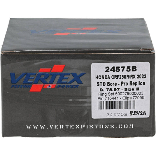 PISTON KIT VERTEX 78.97MM PRO REPLICA HONDA CRF250R CRF250RX 22-ON