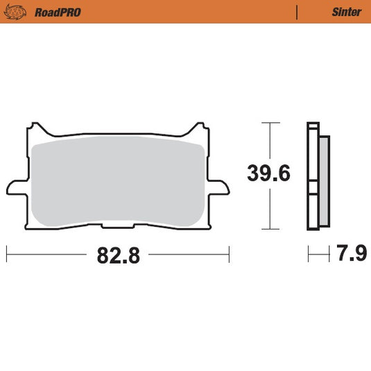 BRAKE PADS MOTO MASTER FRONT ROAD PRO SINTERED HONDA CB125R CB300R CB650R CBR650R CRF1000L CRF1100L