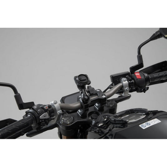 SW MOTECH UNIVERSAL GPS MOUNT KIT WITH NAVI CASE 2 SOCKET ARM FOR HANDLEBAR/MIRROR THREAD