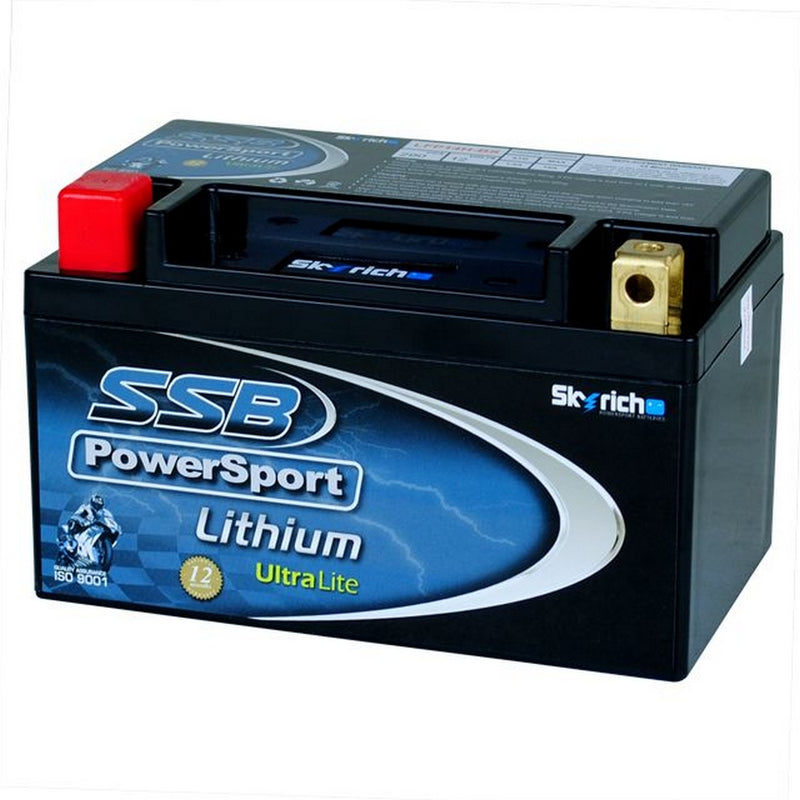 Load image into Gallery viewer, MOTORCYCLE AND POWERSPORTS BATTERY LITHIUM ION 12V 290CCA BY SSB LIGHTWEIGHT LITHIUM ION PHOSPHATE
