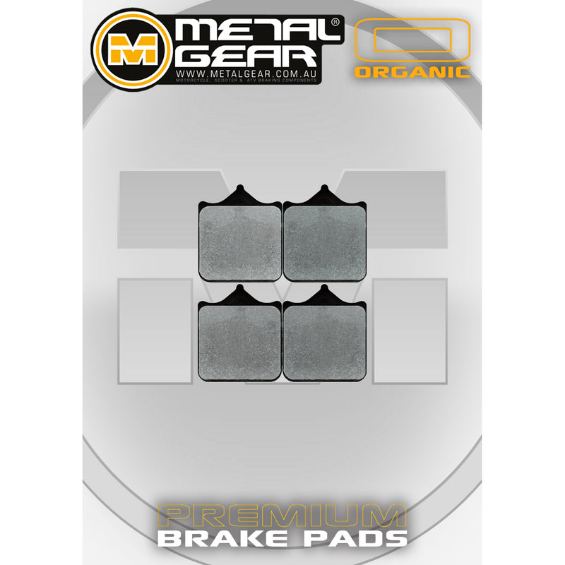 Load image into Gallery viewer, BRAKE PADS FRONT METAL GEAR ORGANIC
