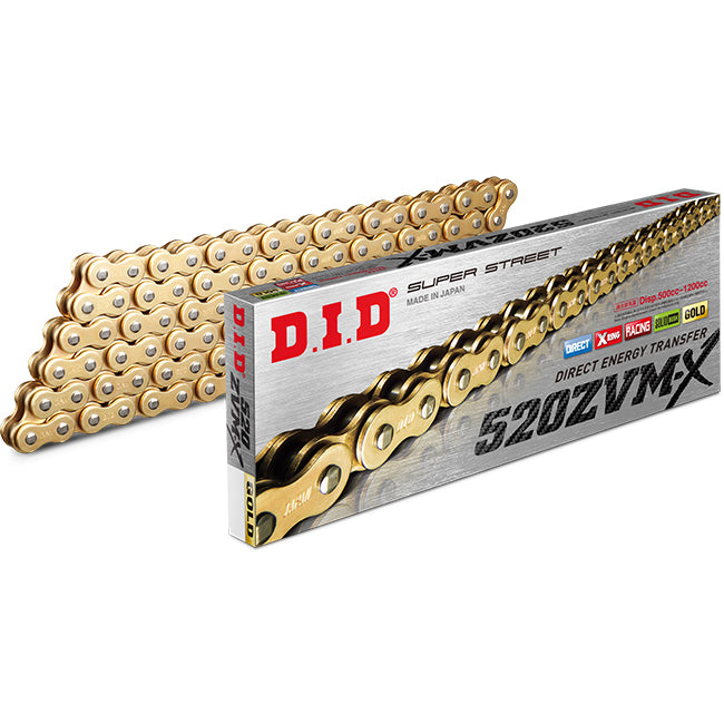 Load image into Gallery viewer, DID 520ZVM-X Gold with Rivet Link
