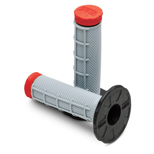 Load image into Gallery viewer, MX Tri Density Grips - Half Waffle - Red
