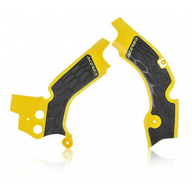 Load image into Gallery viewer, RMZ450 Grip Frame Guards yellow/Black Acerbis
