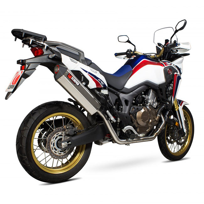 Load image into Gallery viewer, SCORPION Serket Full System Stainless Honda CRF 1000 L Africa Twin
