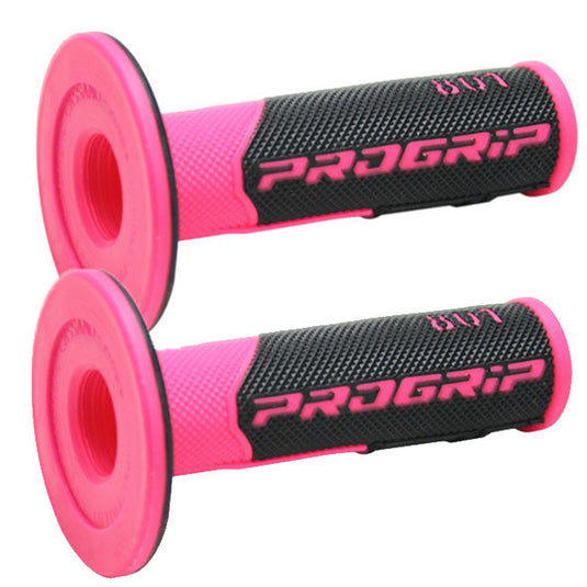 Progrip PG801 MX Grips - Black/Fluro Pink PG801BP